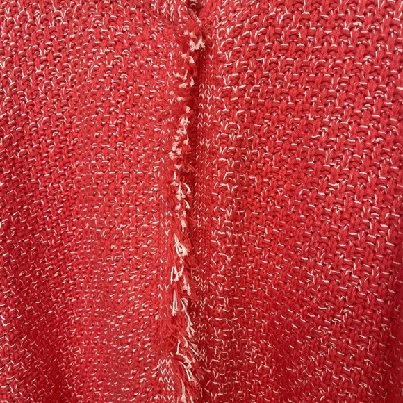 HUSH Basket Stitch Hibiscus Cardigan Jacket XL Fringed Size 14-16 UK - Picture 6 of 8